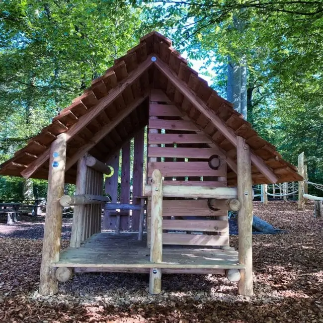 Holzhütte im Wald